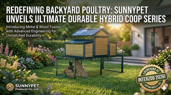 Sunnypet Ultimate Durable Hybrid Chicken Coop Series — Launching at Interzoo 2026 Booth 7-233